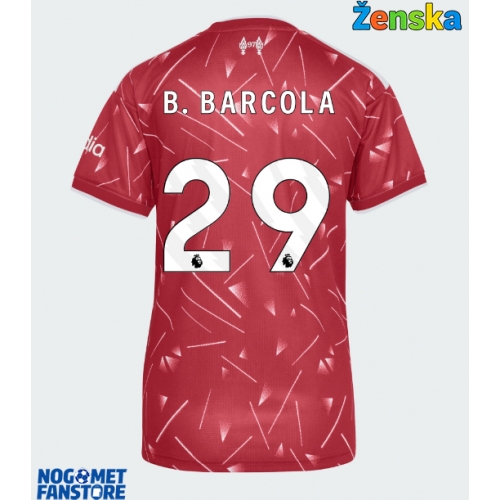 Liverpool Bradley Barcola #29 Domaci Dres za Ženska 2026-27 Kratak Rukav